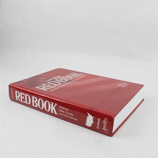 Red Book 3rd Ed American State County Town Sources Alice Eichholz 2004 HC