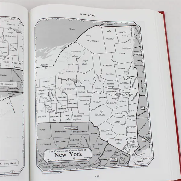 Red Book 3rd Ed American State County Town Sources Alice Eichholz 2004 HC