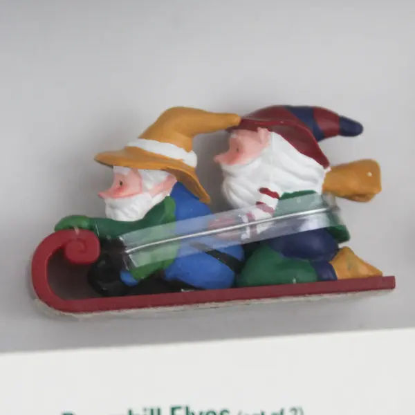 1998 DEPT 56 Set of 2 North Pole Series Downhill Elves 56439