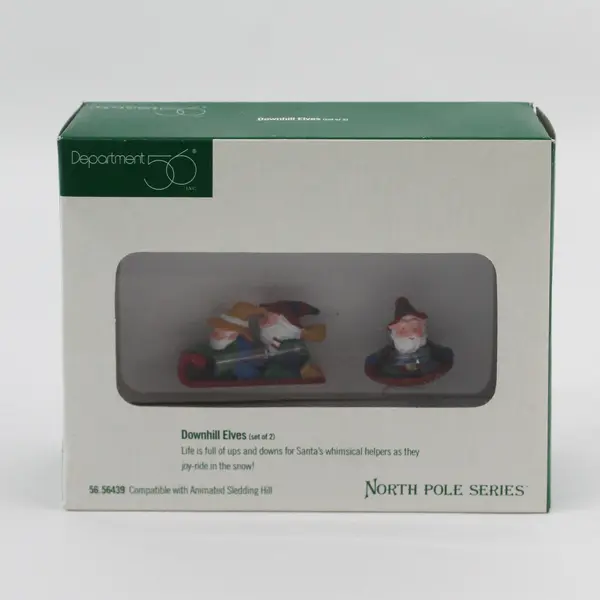 1998 DEPT 56 Set of 2 North Pole Series Downhill Elves 56439