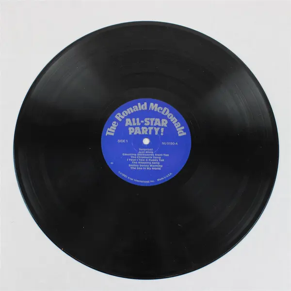 The Ronald McDonald All-Star Party! 12" Vinyl Record K-Tel LP