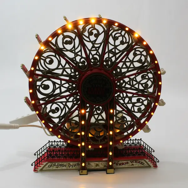 2004 Department 56 Village Carnival Golden Vine Ferris Wheel 53802