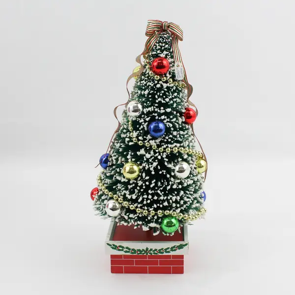 Santa's World Kurt S. Adler Nostalgic Bottle Brush Musical Christmas Tree
