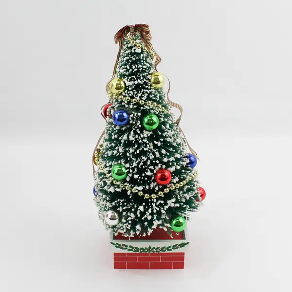 Santa's World Kurt S. Adler Nostalgic Bottle Brush Musical Christmas Tree