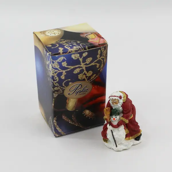 2005 Pipka Miniature Collection Santa & His Snow Friend Figurine 10063
