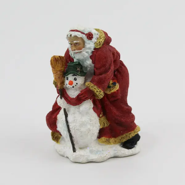 2005 Pipka Miniature Collection Santa & His Snow Friend Figurine 10063