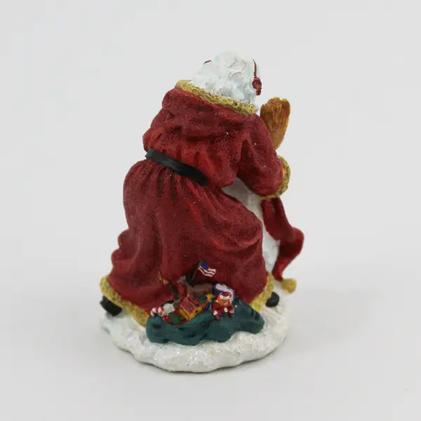 2005 Pipka Miniature Collection Santa & His Snow Friend Figurine 10063