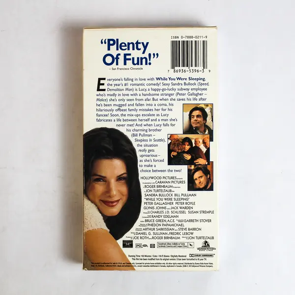 While You Were Sleeping PG VHS 1995 Sandra Bullock