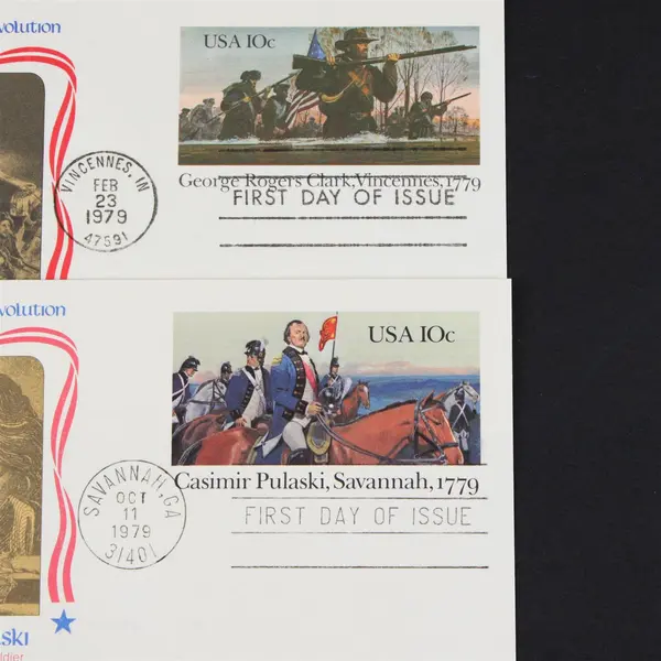 Lot Of 4 Heroes Of The Revolution 1979 10c FDC Fleetwood Postal Cards UX78-79