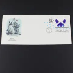 1993 Kittens 29c Scott U630 Stationery FDC Fleetwood Cachet