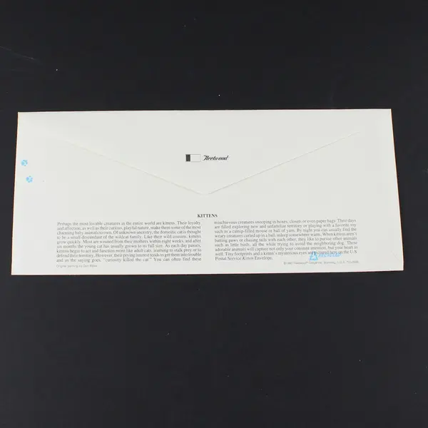1993 Kittens 29c Scott U630 Stationery FDC Fleetwood Cachet