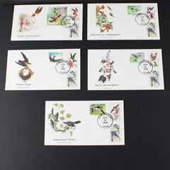 Set of 5 National Audubon Society Conservation FDC Fleetwood 1999