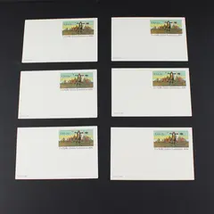 Lot Of 6 USPS 1982 La Salle Claims Louisiana 13c Stamp SC #UX95 Postal Cards