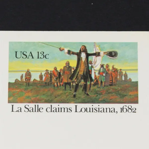 Lot Of 6 USPS 1982 La Salle Claims Louisiana 13c Stamp SC #UX95 Postal Cards