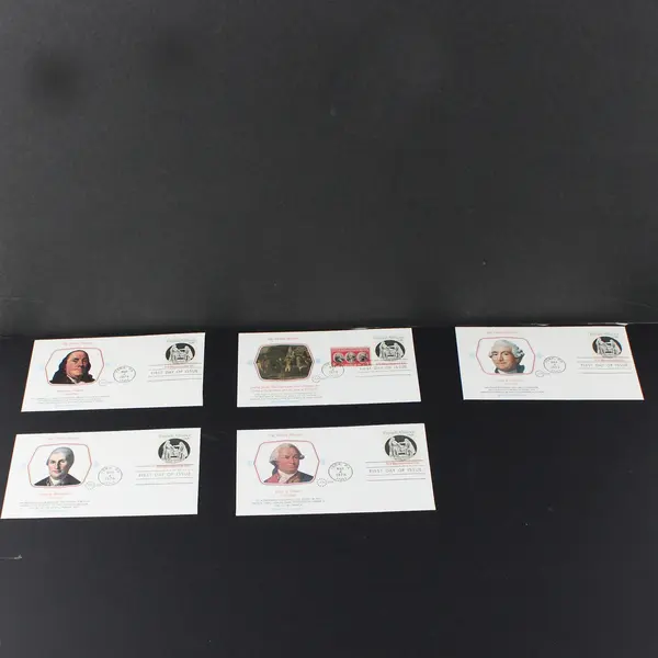 Set Of 5 The French Alliance 1978 Stamp SC #1753 FDC Fleetwood Cachet