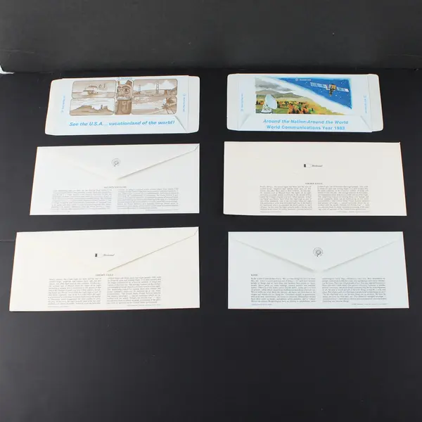 Lot of 6 Mixed 1980s US Postal Stationery First Day Covers Fleetwood Cachet