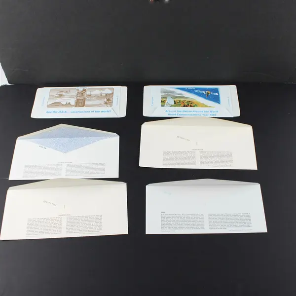 Lot of 6 Mixed 1980s US Postal Stationery First Day Covers Fleetwood Cachet
