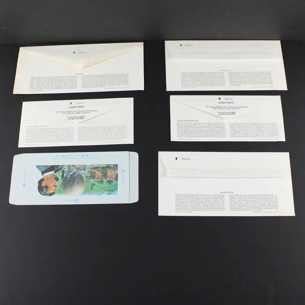 Lot of 7 Mixed 1990s US Postal Stationery FDC Covers Cachets