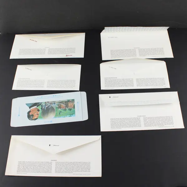 Lot of 7 Mixed 1990s US Postal Stationery FDC Covers Cachets