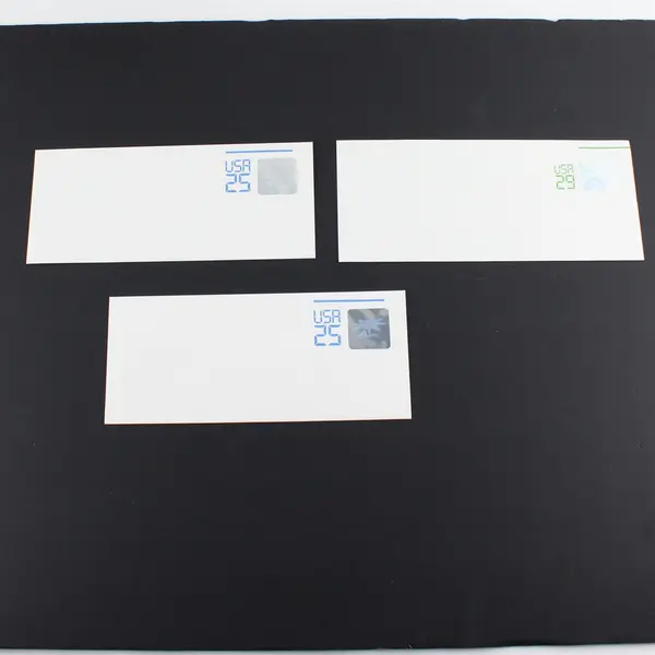 Lot of 3 USPS Hologram Space Station 25c/29c Envelopes
