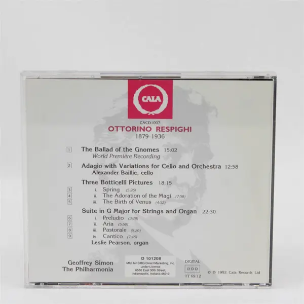 Respighi The Philharmonia Geoffrey Simon (1992, 1 CD)