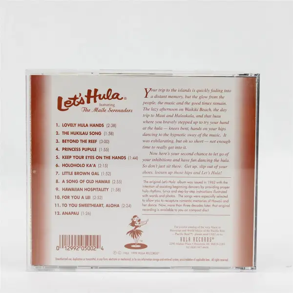 The Maile Serenaders Let's Hula CD Hula Instructions Enclosed