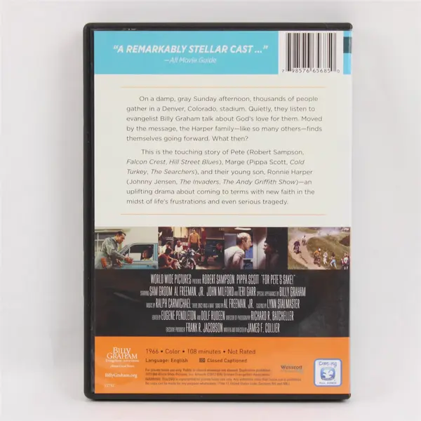 Billy Graham Presents: For Pete's Sake (DVD)