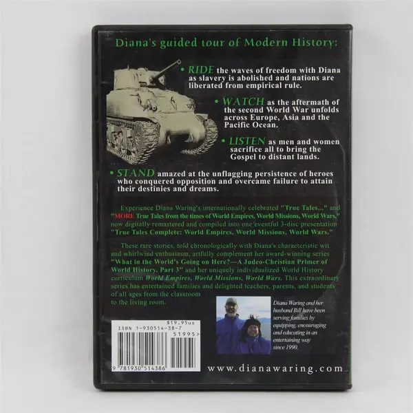 Diana Waring True Tales Complete 3 Disc Audio CD World Empires Missions Wars