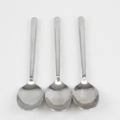 Lot of 3 Hampton Silversmiths Stainless Steel Place Spoons