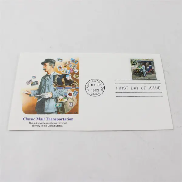 Set Of 5 Classic Mail Transportation 1989 SC #2434-37 FDC Fleetwood Cachet