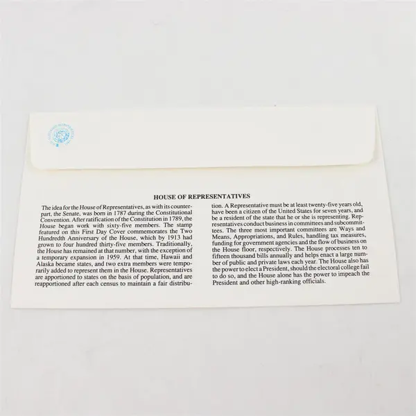 Set Of 2 Bicentennial Of Congress Stamp 1989 Fleetwood First Day Covers