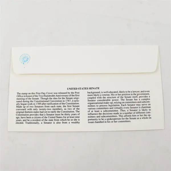 Set Of 2 Bicentennial Of Congress Stamp 1989 Fleetwood First Day Covers