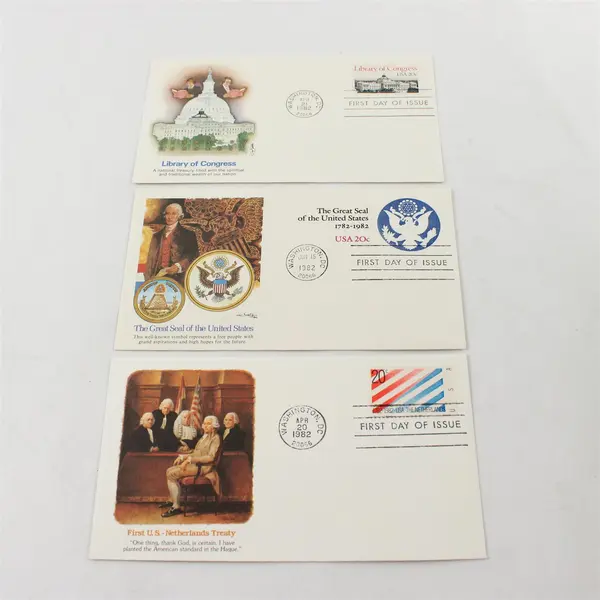 Lot Of 3 US History 1982 Fleetwood First Day Covers 