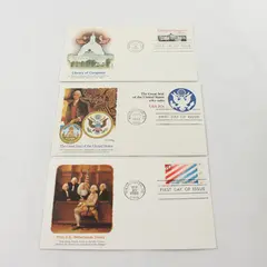 Lot Of 3 US History 1982 Fleetwood First Day Covers 