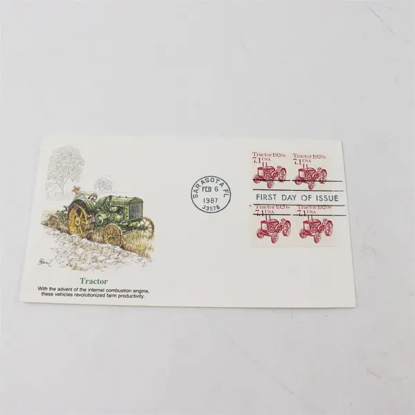 Lot of 4 Fleetwood 1987 US First Day Covers FDC Transportation