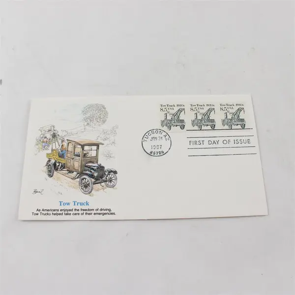 Lot of 4 Fleetwood 1987 US First Day Covers FDC Transportation