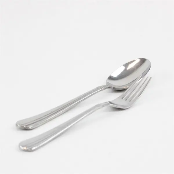 Lot of 2 Hampton Silversmiths HSV107 Stainless Flatware Spoon Fork