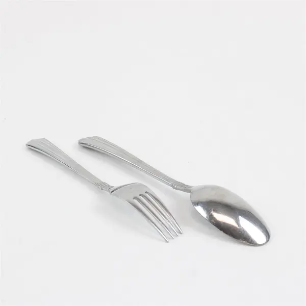 Lot of 2 Hampton Silversmiths HSV107 Stainless Flatware Spoon Fork