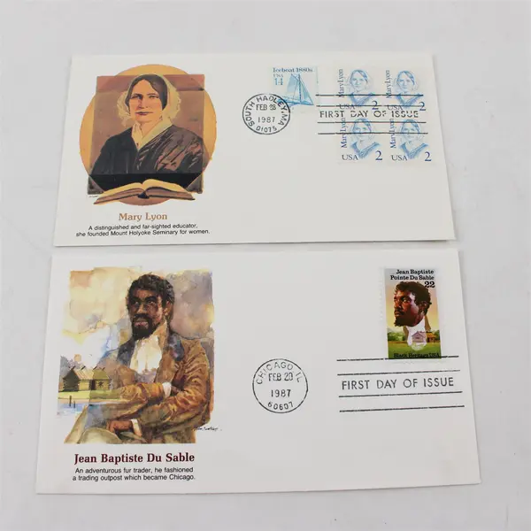Lot Of 9 US History 1987 Fleetwood First Day Covers