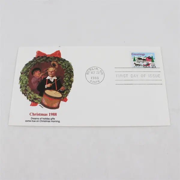 Set Of 3 Christmas 1988 Stamps SC #2399-2400 Fleetwood First Day Covers