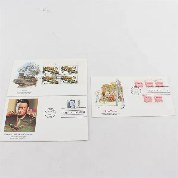 Lot Of 10 Mixed Stamp 1990 Fleetwood First Day Covers