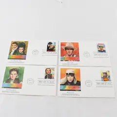 Set Of 4 Classic Film Stamps #2445-48 1990 Fleetwood First Day Covers