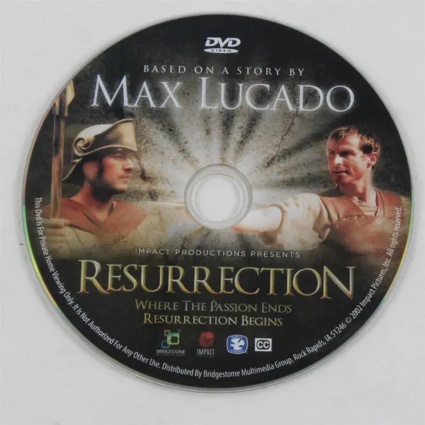 Max Lucado Resurrection DVD 2002 Impact Productions #324222