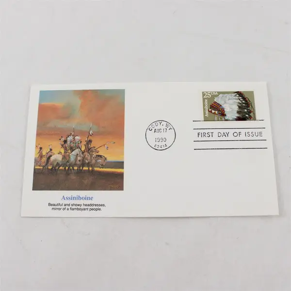 Set Of 5 Headdresses Stamps 1990 #2501-05 Fleetwood First Day Covers