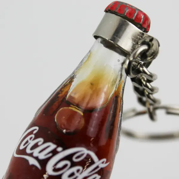 Vintage Bottle of Coca Cola Keychain 3"