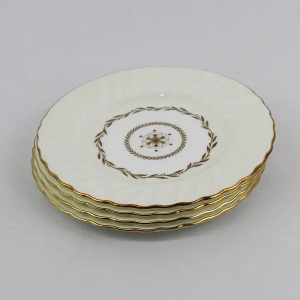 Set of 4 Vintage Minton Legacy Cream Salad Plates 8"