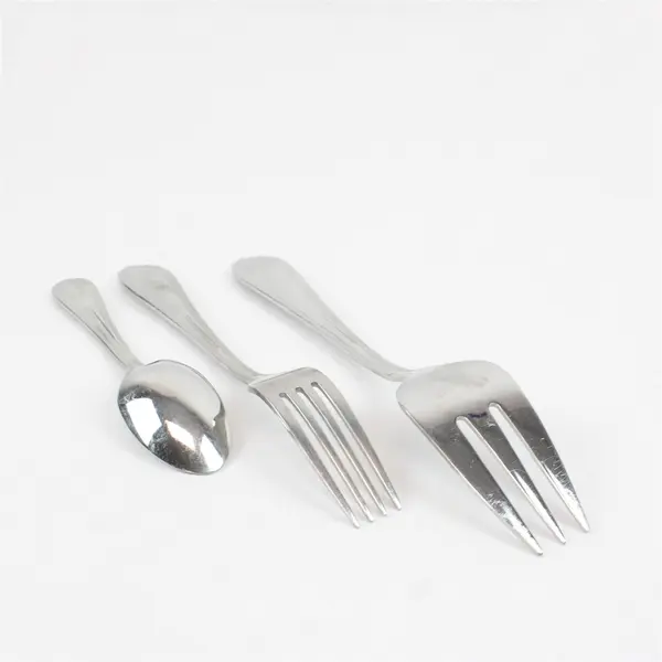 Lot of 3 Reed & Barton Whitley Flatware Meat Fork Dinner Fork Teaspoon Stainless