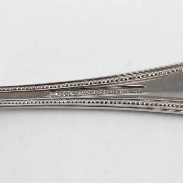 Lot of 3 Reed & Barton Whitley Flatware Meat Fork Dinner Fork Teaspoon Stainless