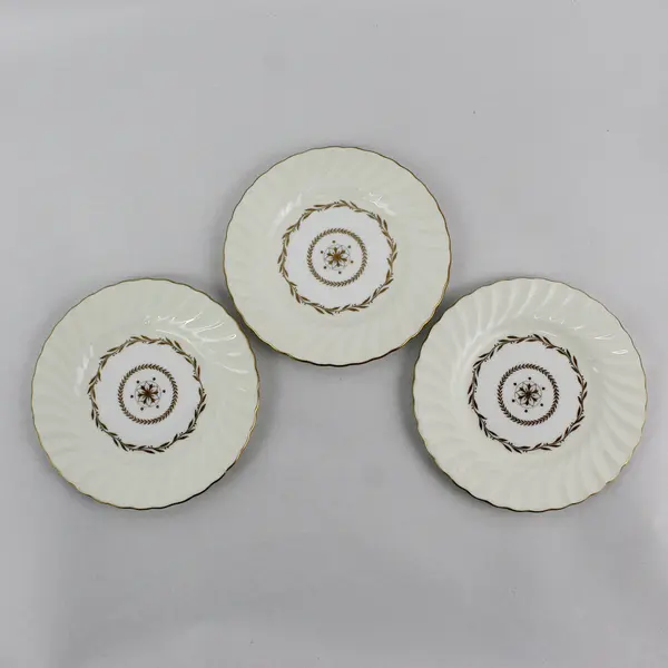 Set of 3 Vintage Minton Legacy Cream Bread Plates 6.25"