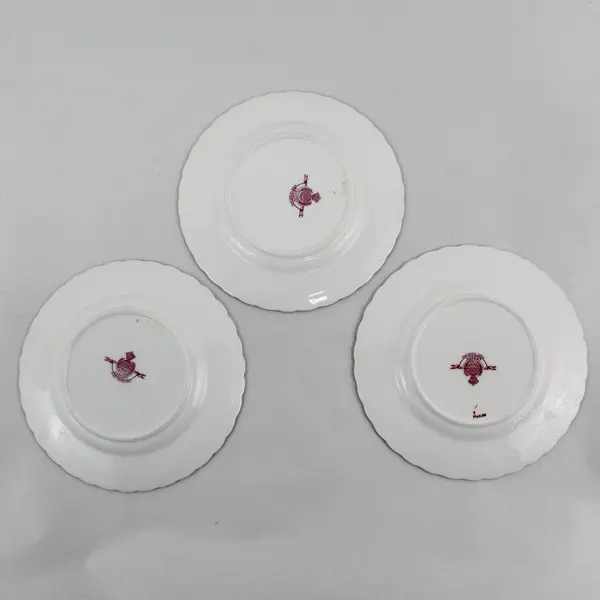 Set of 3 Vintage Minton Legacy Cream Bread Plates 6.25"